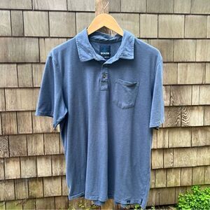 Prana Cotton Pocket Polo Shirt Men's L
